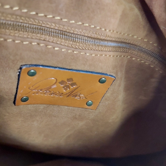 Patricia Nash Embossed Leather Shoulder/Tote Bag - Picture 8 of 9